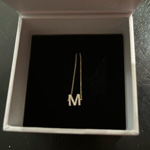 14K Gold Diamond Letter Bracelet